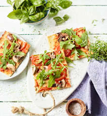 Piza de frango low carb
