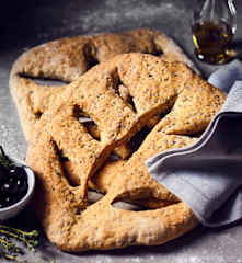 Oliven-Rosmarin-Fougasse