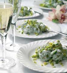 Uva e stilton ai pistacchi