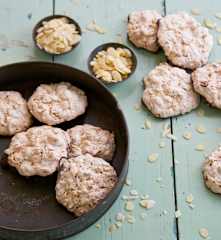 Bolachas de amêndoa e chocolate
