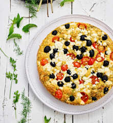 Bolo salgado com curgete