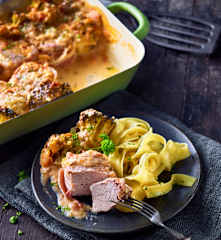 Schweinefilet-Brokkoli-Auflauf