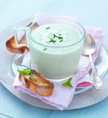 Gaspacho concombre-feta