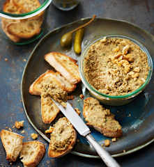 Pâté végétal aux lentilles et noix