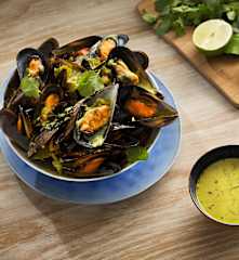 Mejillones en curry blanco - Sri Lanka