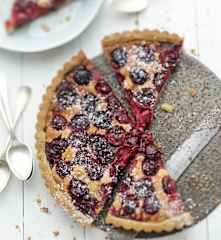 Tarte amandine aux cerises