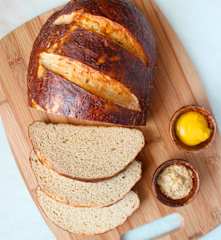 Sourdough Pretzel Bread