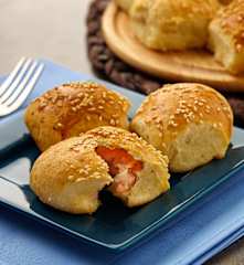 Buchty s uzeným masem