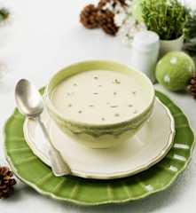 Aveludado de cebola e tomilho