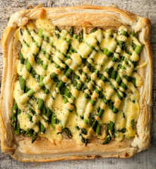 Asparagus and Hollandaise Tart