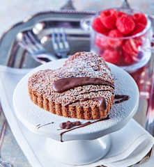 Pastel de chocolate para dos