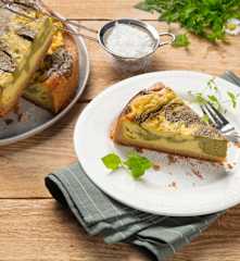 Süßer Wildkräutercheesecake