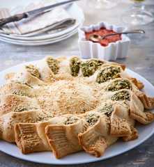 Botana de ricotta y espinaca