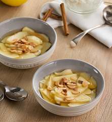 Postre de manzana con canela