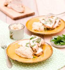 Filet z indyka w zielonej marynacie