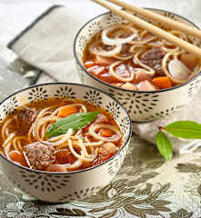 Soupe chinoise au bœuf