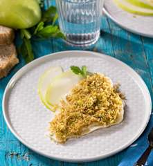 Sogliola gratinata e mele