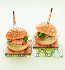 Miniburgers crevette avocat