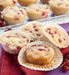 Muffin ribes e mandorle