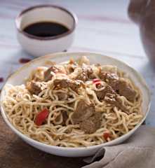 Noodles con ternera y setas (Blade runner)