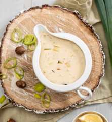 Sos śmietanowo-porowy