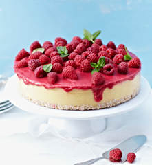 Himbeer-Pfirsich-Torte