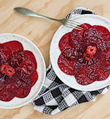 Betteraves marinées aux framboises