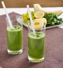 Smoothie verde para dos