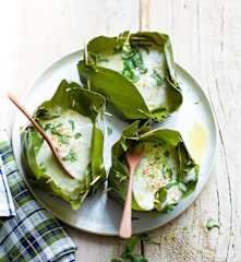 Petits flans vapeur de cabillaud à la thaïe