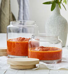 Patê de beringela e pimento