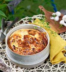 Clafoutis poulet-champignon