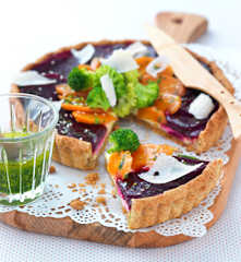 Tarte aux 3 légumes