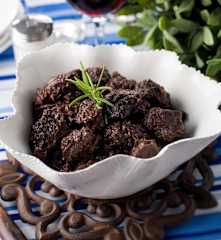 Burras em vinho tinto