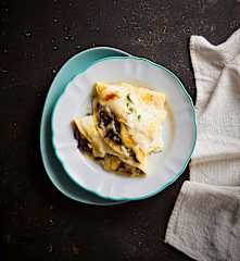 Crêpes radicchio e Taleggio