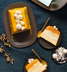Bûche glacée aux trois fruits
