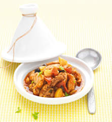 Tajine de poulet au citron confit