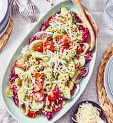 Radicchio-Fenchel-Salat mit Avocado