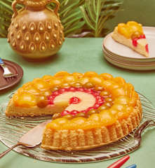 Bunter Retro-Obstboden