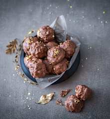 Rochers feuilletés au praliné