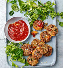 Sweet potato and wakame patties (TM6, Jude Blereau)