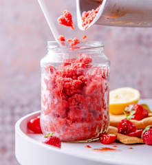 Granité fraise et tomate