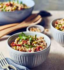 Mediterraner Graupensalat