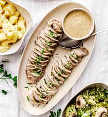 Polędwica wieprzowa w sosie musztardowym