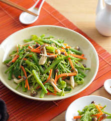 苦茶油炒龍鬚菜