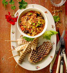 Caponata mit Linsen