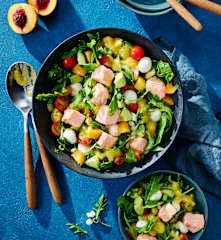 Pfirsich-Lachs-Salat