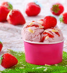 Frozen yogurt alla fragola