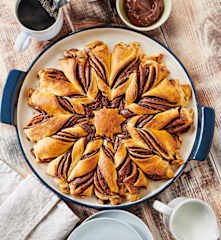 Nuss-Nougat-Stern mit Nutella