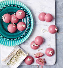 Ruby and strawberry bonbons