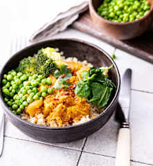 Spezzatino di pollo, bulgur e verdure (Bimby Friend)